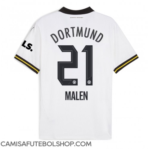 Camisa de time de futebol Borussia Dortmund Donyell Malen #21 Replicas 3º Equipamento 2024-25 Manga Curta